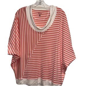 New Skye's the limit women's blouse Size Large Pullover Striped Resort Dolman